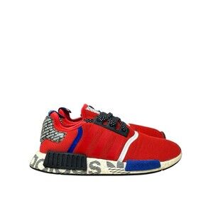 Adidas Sneakers Mens 10 Red Black NMD R1 Boost Running FV5214 *Insoles Missing*